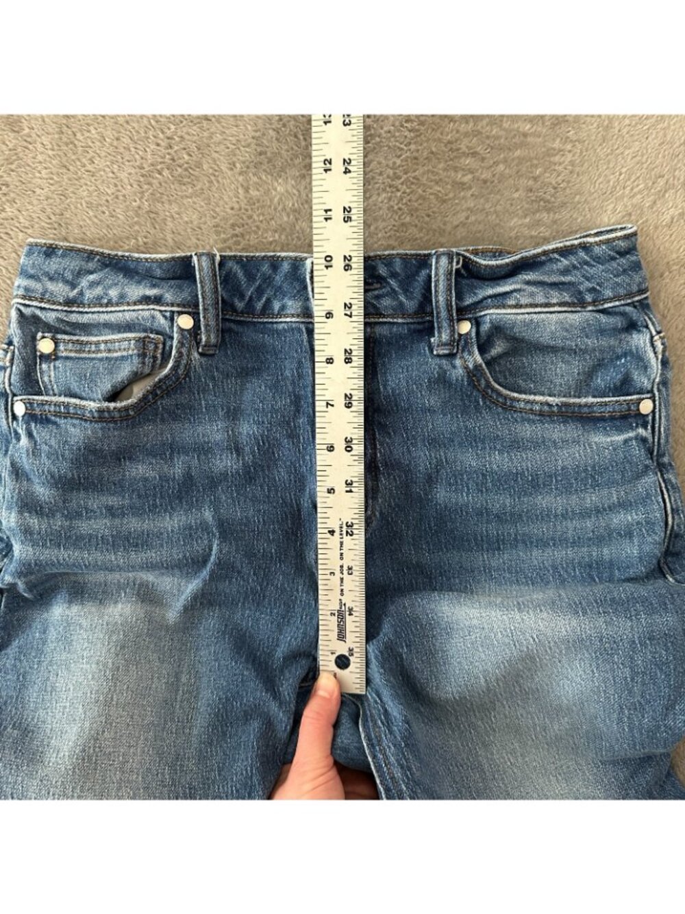 Quince Bella High Rise Stretch Relaxed Straight Leg Jeans Women's size 28 - Picture 6 of 8
